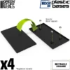Socles Rectangulaires 100x50mm en Plastique