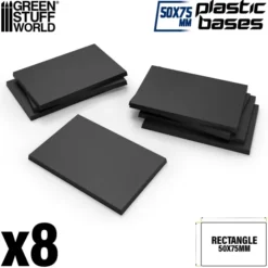 Socles Rectangulaires 50x75mm en Plastique