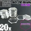 Socles Transparents Hexagonaux de 30mm