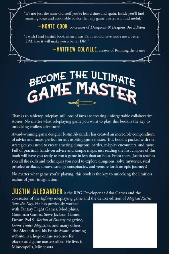 So You Want to be a Game Master?