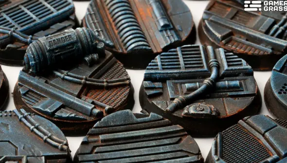 Spaceship Corridor Bases, Round 25mm (x10)