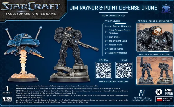 Starcraft - Terran - Jim Raynor (Raynor’s Raiders) Hero Expansion Set