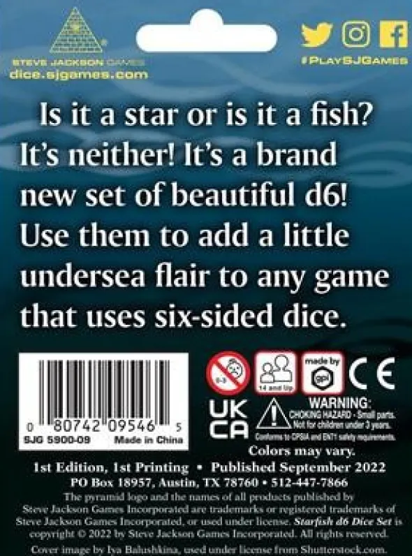 Starfish - D6 Dice Set