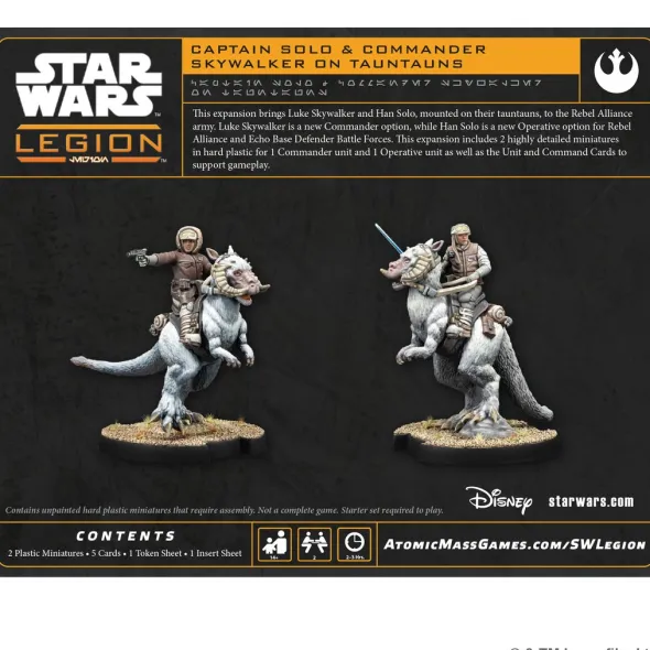 Star Wars: Legion – Captain Solo & Commander Skywalker on Tauntauns