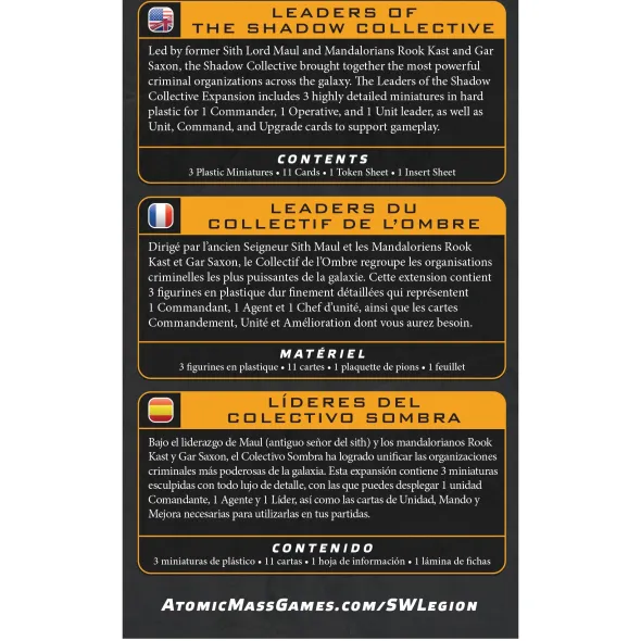 Star Wars: Legion -Leaders of the Shadow Collective