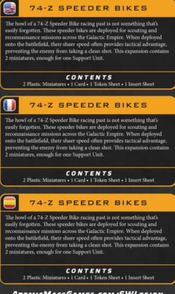 Star Wars Legion: 74-Z Speeder Bike