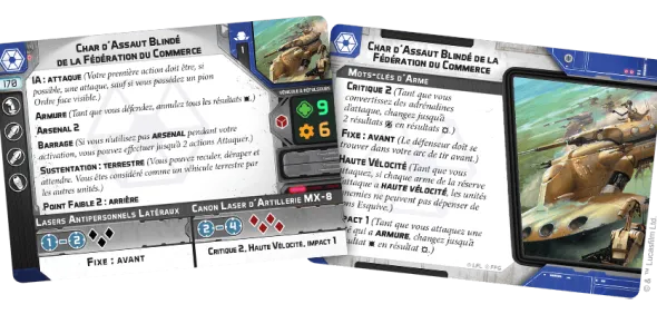 Star Wars : Légion - Char d'Assaut Blindé de la Fédération du Commerce
