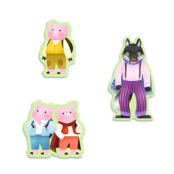 Story Puzzle - Les Trois Petits Cochons - 35 Pièces