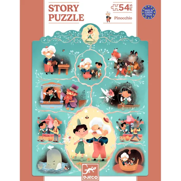Story Puzzle - Pinocchio - 54 Pièces