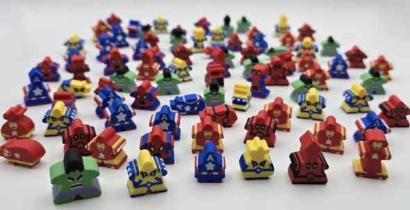 Superhero set 2 - Carcassonne Big Box Meeples
