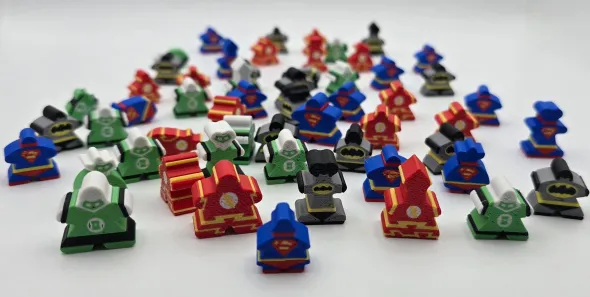 Superhero set 1 - Carcassonne Big Box Meeples