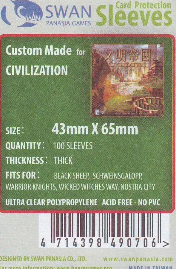 Swan Panasia - Card Sleeves Premium - 43x65mm - 100p