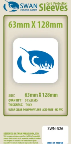 Swan Panasia - Card Sleeves Premium - 63x128mm - 50p
