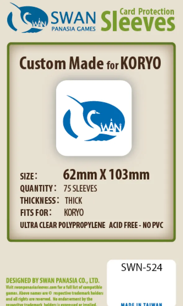 Swan Panasia - Card Sleeves Premium - 62x103mm - 75p