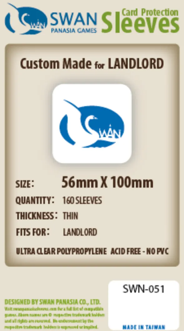 Swan Panasia - Card Sleeves Standard - 56x100mm - 160p