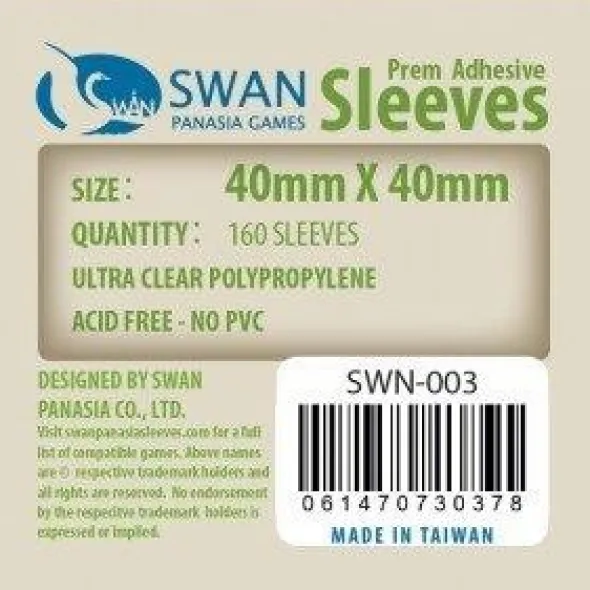 Swan Panasia - Card Sleeves Standard - 40x40mm - 160p