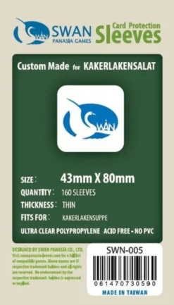 Swan Panasia - Card Sleeves Standard - 43x80mm - 160p