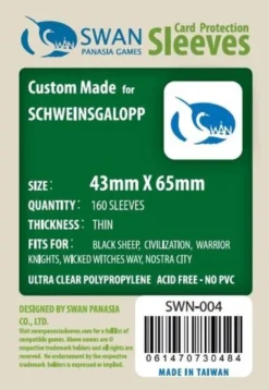 Swan Panasia - Card Sleeves Standard - 43x65mm - 160p
