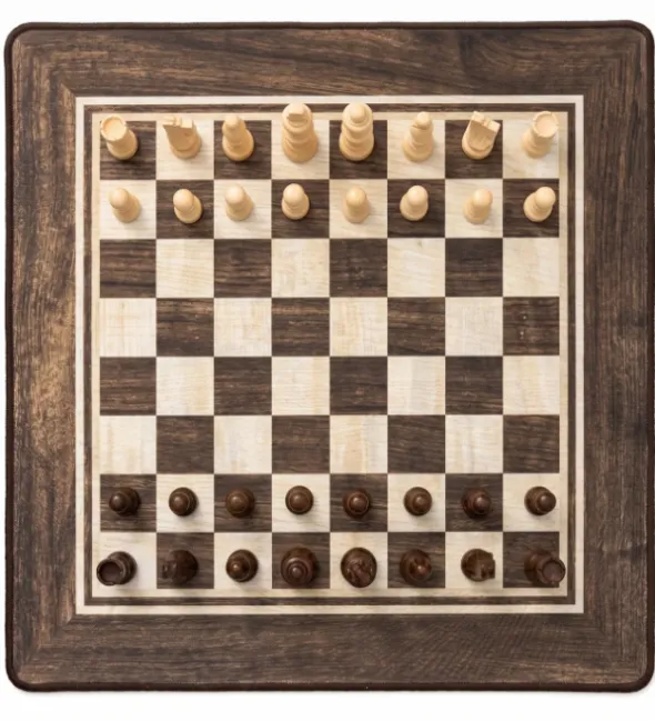 Tapis d'Echecs de 40 cm et ses Pions