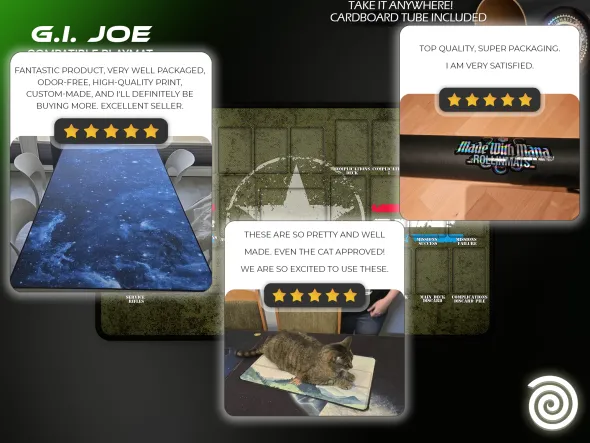 Tapis de jeu compatible avec G.I. JOE Deck-Building Game
