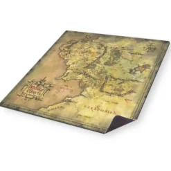 Tapis de Jeu Neoprene LOTR - 60x60 cm - Plan de la Terre du Milieu