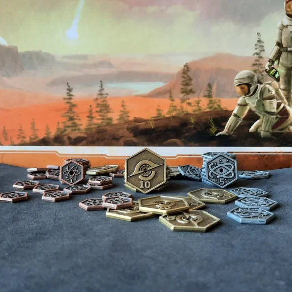 Terraforming Mars - Ensemble de pièces en métal compatibles