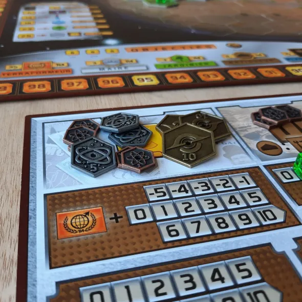 Terraforming Mars - Ensemble de pièces en métal compatibles