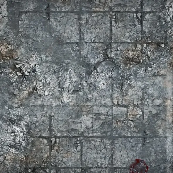 Terrain Mat Mousepad - City Ruins - 90x90