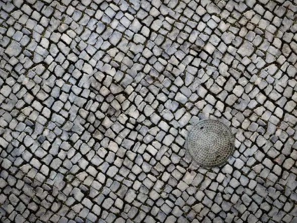 Terrain Mat PVC - Cobblestone - 90x90