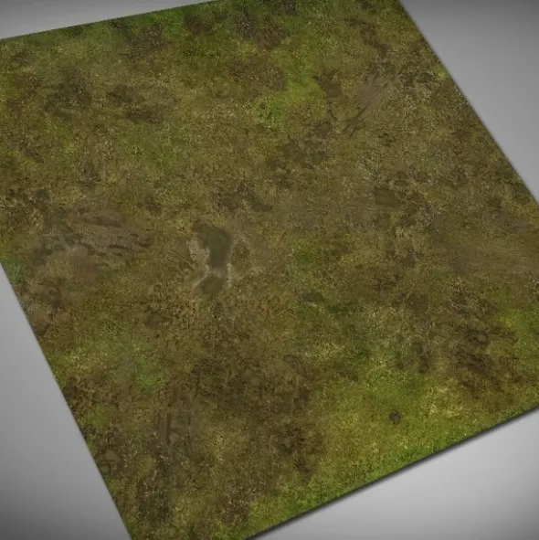 Terrain Mat PVC - Muddy Field - 120x120