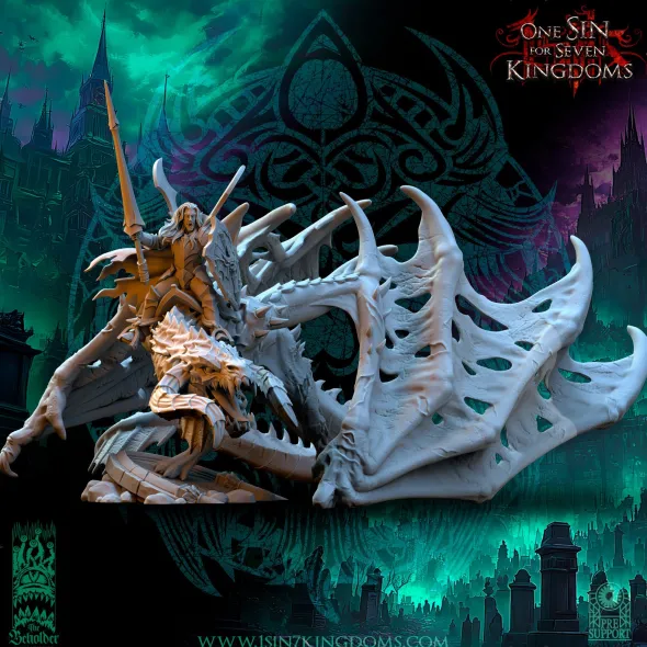 The Beholder Miniatures - Legion des Morts - Tarkean sur Dragon Zombie