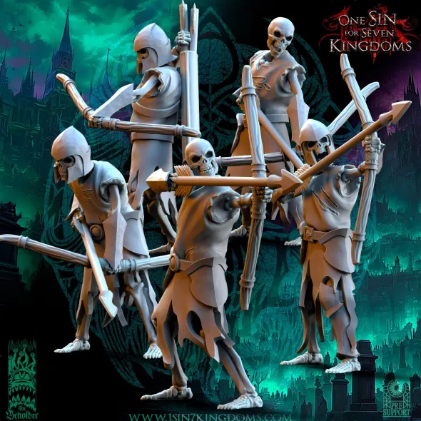 The Beholder Miniatures - Legion des Morts - Archeers Squelettes