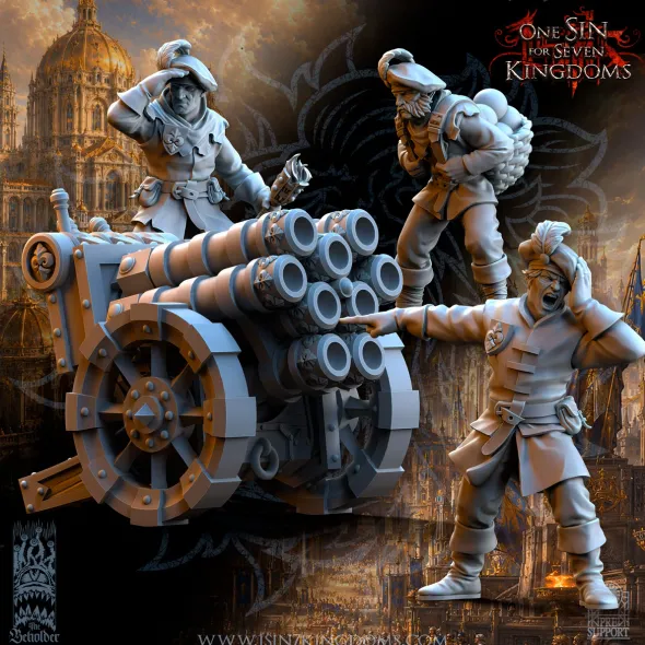 The Beholder Miniatures - Nerverdusk - Batterie Impériale