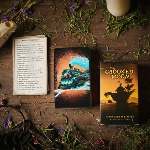 The Crooked Moon - Monsters & Bosses Reference Card Deck