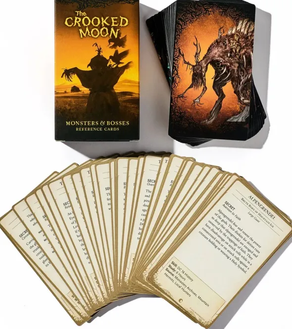 The Crooked Moon - Monsters & Bosses Reference Card Deck