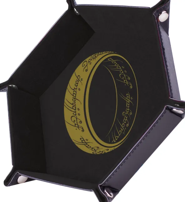 The Lord of the Rings – Piste de Dés L’Anneau Unique - 19x19 cm - Cuir et velours