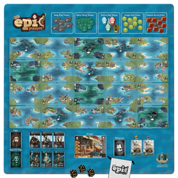Tiny Epic Pirates - Game Mat