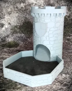 Tour à dés Château - couleur grise