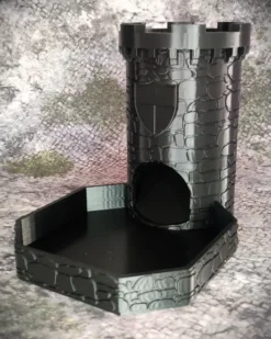 Tour à dés Château - couleur noir