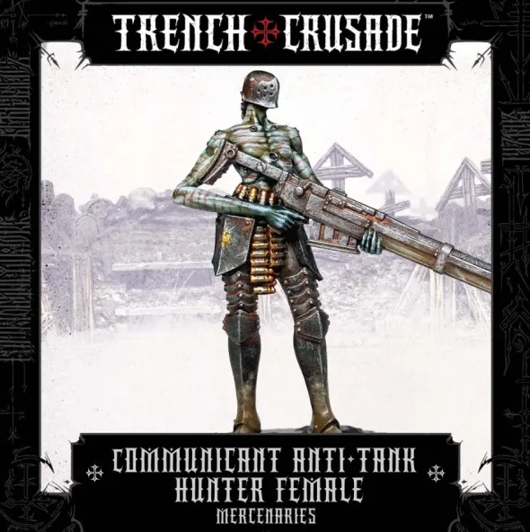 Trench Crusade - Mercenaries - Communicant Anti-Tank Hunter (Female)