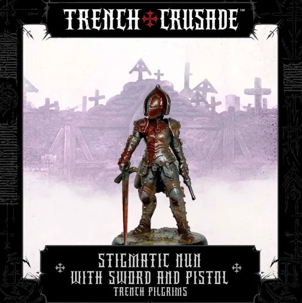 Trench Crusade - Trench Pilgrims - Stigmatic Nun with with Sword and Pistol
