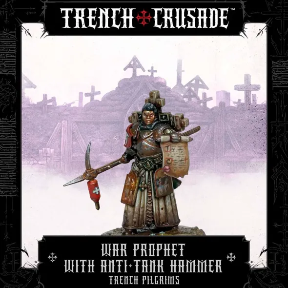Trench Crusade - Trench Pilgrims - War Prophet with Anti-Tank Hammer