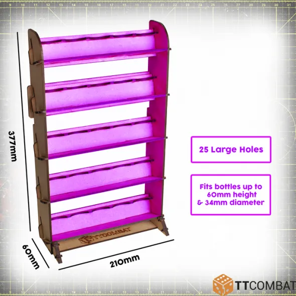 TT Combat - Universal Colour 25 Paint Rack