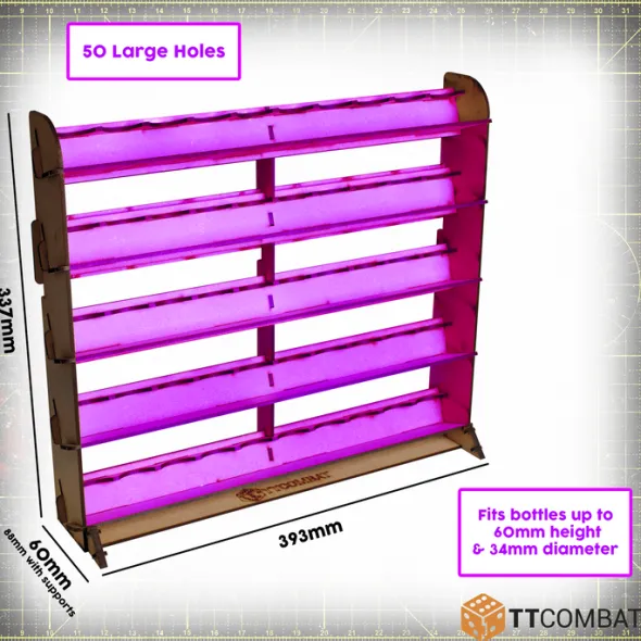 TT Combat - Universal Colour 50 Paint Rack