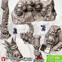 Txarli - Décors Fantasy - Monuments Orcs