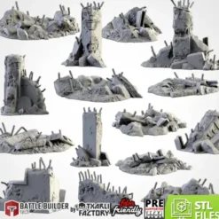 Txarli - Décors SF - Débris de cité