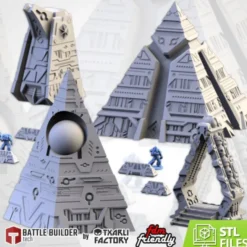 Txarli - Décors SF - Xenos pyramides