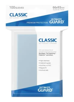 Ultimate Guard 100 Pochettes Classic Soft Sleeves 66x93 mm