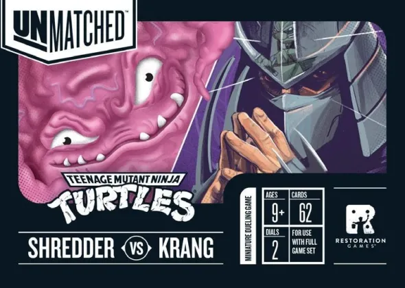 Unmatched Adventures: TMNT – Shredder & Krang Hero Decks
