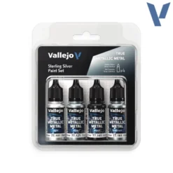 Vallejo - TMM : Sterling Silver Paint Set